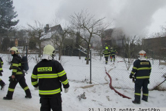 21.1.2017 požár Jevíčko