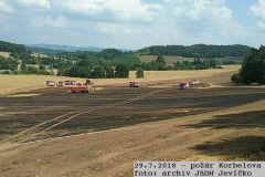 29.7.2018 požár Korbelova Lhota