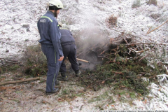 3.12.2014 požár Jaroměřice - Šubřov