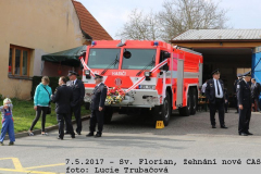 7.5.2017 Sv. Florián, žehnání nové CAS