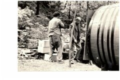 Brigáda v pivovarském parku 1975