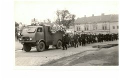 Pohřeb mladého hasiče Přemysla Fellnera 27.8.1967